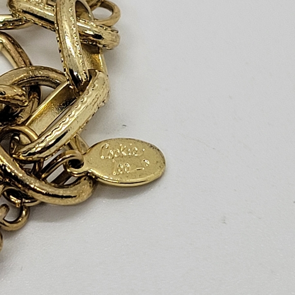 Vintage Cookie Lee Rare Signed Charm Bracelet - Picture 7 of 7